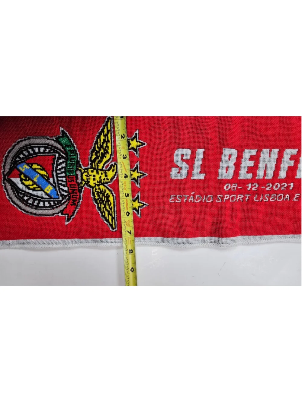 SL Benfica FC Dynamo Kyiv Soccer Scarf 2021 UEFA Champions League Match Portugal